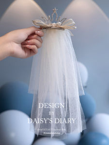 Princess Crown Hair Accessory for Girls Birthday Party Baby Girl Headband 3D Stereo Design Childrens Hairpin Hair Decorations