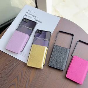 Ví Da Đeo Chéo Có Dây Đeo Kèm Ngăn Đựng Thẻ Cho Samsung Galaxy Z Flip 8 7 Vỏ Chống Sốc