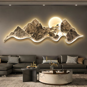 Luxury Living Room Decorative Painting Mountains and Rivers