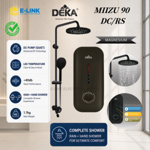 DEKA MIIZU 90-DC Instant Water Heater with DC Pump | Dark Grey / Magnesium