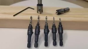 Conical Drill Bit Countersink Woodwork Pilot Holes HSS Universal Counterbore Cutter Screw Aluminum Plastic Carpentry Pilot Hole
