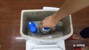 Upretty Water Tank Connected 2 Flush Fill Toilet Cistern Inlet Drain Button Repair Parts Water Outlet For Water Tank Cistern Toilet Cistern Repair Parts Toilet Flush Set Full Set Toilet Cistern Water Tank Valve Toilet Water Tank