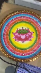 Đèn hào quang led họa tiết hoa sen thờ cúng nhiều kích thước (15cm-18cm-22cm-25cm-30cm-40cm)