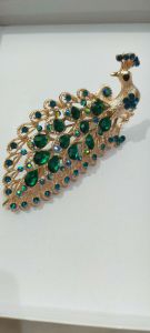 Jepit rambut korea jedai sanggul | Merak Hijau | wanita elegan | Premium Kristal Zilkon High