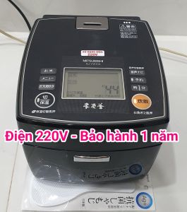 Xoong Carbon - Than tre. Nồi cơm điện IH cao tần Mitsubishi 1Lit. Made in Japan nồi còn rất mới 90%.