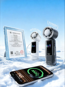 OYOCO | 2C Certified Silent Powerful Semiconductor Cooling Handheld Mini Fan