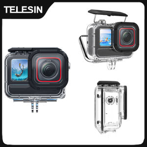 TELESIN 45M Waterproof Case For Insta 360 Ace pro Underwater Diving Housing Cover Protective case Action Camera Accessories