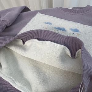 Fleece Lined Long Sleeve Sweatshirt for Boys And Girls Cartoon Patchwork Casual Autumn Winter Childrens Clothing Polyester Fiber