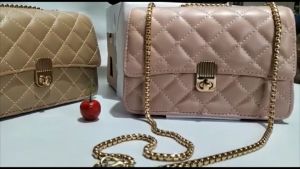 Bayar ditempat | tas tali rantai cewek murah sling bag kulit sintetis kekinian tas selempang remaja