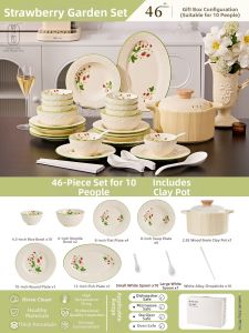 Elegant Luxury French Embossed Ceramic Tableware Set