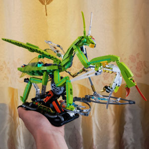 Mechanical Dragonfly Assembly Toy Model Dinosaur Themed Educational Building Blocks Gift for Boys Birthday Puzzle Intelligence