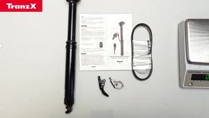 Cọc Yên Xe Đạp TranzX DH 34.9*400mm Dành Cho Xe Đạp Địa Hình MTB Điều Khiển Dây Dẫn Bên Trong Nâng Hạ Thủy Lực Hành Trình 125mm Hợp Kim Cọc Yên Xe Đạp
