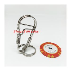 móc khóa mỹ nghệ mô hình chim cánh cụt và thẻ poker MS005