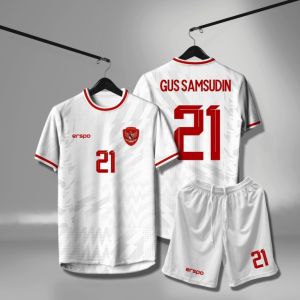GRATIS NAMA & NOMER PUNGGUNG JERSEY TIMNAS INDONESIA DEWASA / FREE NAMESET KAOS SPORT (OLAHRAGA)
