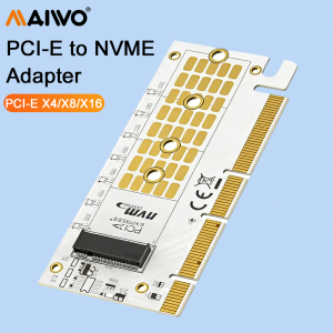 Maiwo | MAIWO NVMe PCIe4.0 Adapter NVMe M.2 SSD to PCIe X4/X8/X16 Expansion Card For 2280/2260/2242/2230 M-Key NVMe Solid State Drives