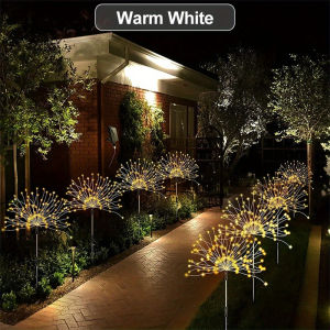 Solar Firework Lights Powered Garden Lighting Outdoor Landscape Lights 200 LED Firework Lawn Lamps Garden Path Decoration