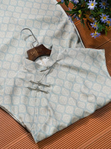 Elegant Young Style Reformed Chinese New Flag Robe Daily Wear Low Collar Short Sleeve Floral Patterned Midi Length Qipao