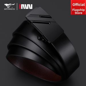 SEPTWOLVES | Auto-Buckle Clipless Inner Wear Fashion Genuine Leather Belt