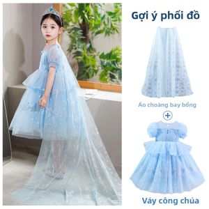 Đầm Hơi Elsa cho Bé Gái Mùa Hè