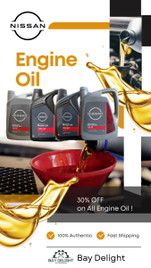 【100% Manufacturer Product】NISSAN Motor Oil Genuine  Engine Oil 车 黑油 润滑油 机油 发动机油Minyak HitamMinyakTulen MinyakKereta