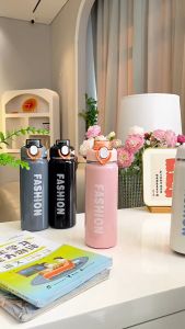 Tyeso Same Color Thermos Cup Coffee Cup Thermos Mug With Handle Thermal Cup 304 Stainless Steel Cup Mug Vacuum Cup Cille Same Style