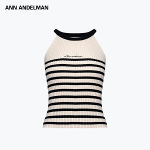 ANN ANDELMAN | Striped Slim-Fit Halter Top Vest