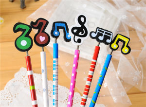 12 Piece HB Pencils Musical Piano Notes Student Credit Gifts Learning Supplies Childrens Prize Korean Style Graphite Pencils