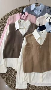 KEMEJA PLUS ROMPI POLOSAN IMPORT BSS