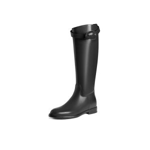 Reddragonfly | Black Womens Knee-high Boots Motorcycle Boots