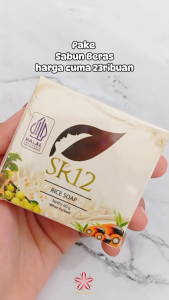 SR12 Rice Soap 60gr Sabun Beras Pencerah Wajah Atasi Wajah Berminyak & Berjerawat