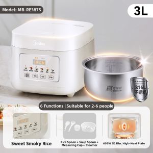 Midea | Zero Coating Multifunction 316L Stainless Steel Inner Pot Rice Cooker 3L