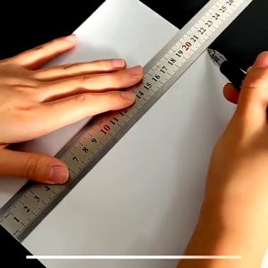 Stainless Steel Measuring Double-sided Scale Ruler Thickened hard ruler ruler 30/60/cm Iron ruler