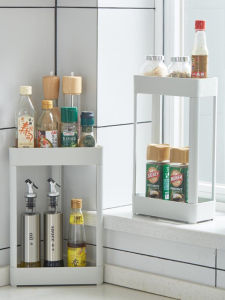 Bathroom Kitchen Window Small Narrow Triangular Storage Rack Shelf No Drilling Plastic Material Japanese Style Organizer Holder