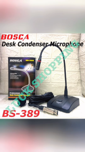 Bosca BS-389 Professional Desk Condenser Microphone Adjustable flexible gooseneck Cardioid pickup rejects off-axis sound
