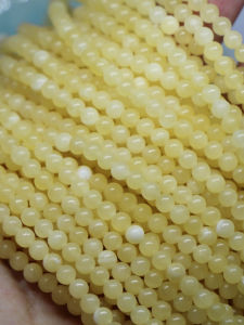 Natural Xinjiang Honey Amber DIY Loose Beads round Beads Handmade Stringing Beads Bracelet Necklace Earring Spacer Parts Materials