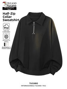 TUCANO | Semi-Zip Pullover Hoodie Men Youth Loose Casual