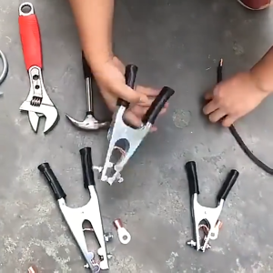 300A 500A Welding Ground Cable Clamp Welding Earth Clamp Cable Copper Grip Clip Clamp Professional Tools