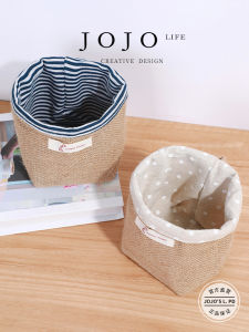 Minimalist Cotton Linen Wall Hanging Storage Bag Small Cloth Bag Simple Storage Organizer for Home Organization by Mr Grocery