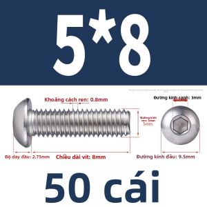 POWER&STRONG | Ốc Vít Đầu Lục Giác Thép Không Gỉ 316