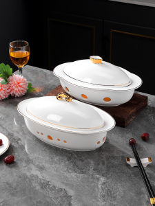 Braised Sea Squab Birds Nest Liaoning Sea Cucumber Abalone Plate Hotel Sea Cucumber with Rice Insulation Position Candle Heating Open Stove Tableware