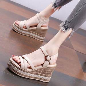 Thick Heel Waterproof Platform High-Heel Sandals