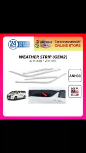 Toyota vellfire alphard AGH30 2015 2021 door belt window moulding chrome trim lining stainless steel weather strip anh30