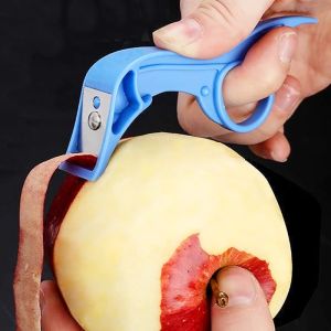 2 IN 1 Fruit Peeler Orange Cutter Stainless Steel Vegetable Peeler Ring Portable Manual Peeling Potatoes Peeler Kitchen Tools