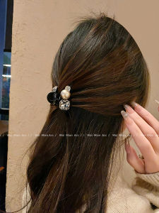 Retro Fashion Diamond Embedded Medium Hair Clip Women Elegant Versatile Half Updo Hair Clip New 2025 Hair Accessories
