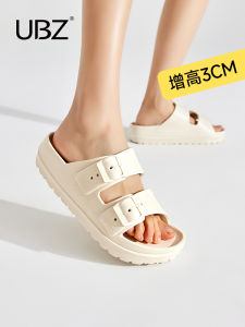 รองเท้าแตะ EVA แบบสวมสบายสำหรับผู้หญิง ทรงหนา สายรัดข้างเดียว รองเท้าแตะชายหาด ฤดูร้อน 2024 รองเท้าแตะแบบสวมสบายสำหรับกลางแจ้ง