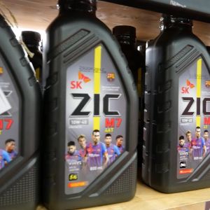 น้ํามันเครื่อง สังเคราะห์แท้ ZIC M7 4T 10W40 ขนาด 1 L สําหรับ รถมอเตอร์ไซค์ เกียร์ธรรมดา