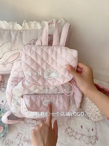 [COD✅]Tas Sekolah Pink  Lucu/Tas Ransel  Bunga Kecil /Tas Cewek  Korea Import Kecantikan/Tas Ransel Wanita Ransel Fashion