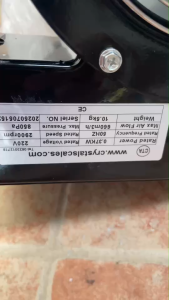 โบเวอร์ดูดและเป่าอากาศ Blower ขนาด0.5แรงม้า(370W)ไฟ 220V Air blower กรงกระลอกทนความร้อน 200องศา