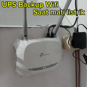 Ups 9v 12v Backup Wifi CCTV DLL Saat Matai Listrik Baterai Removable / Dapat Dilepas Pasang Murah