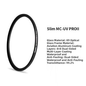 Haida | Haida Slim PROII Series Ultrathin Dual-sided Multi-layer Coating UV Lens Filter Protects Against Ultraviolet Light For Mirrorless And DSLR Cameras